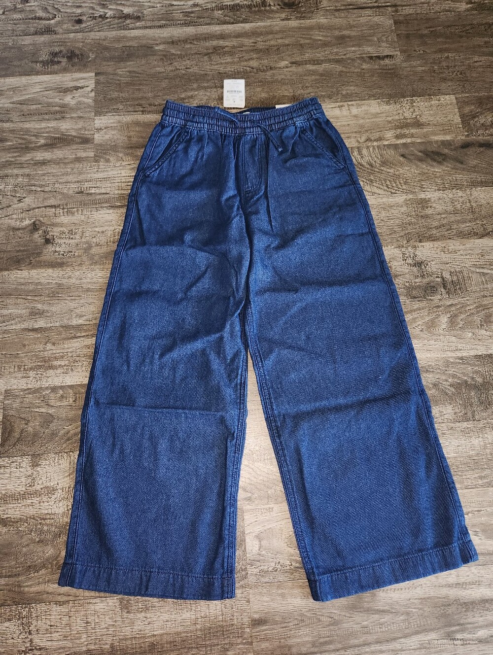 J. Crew Factory Girls' wide-leg drawstring jean